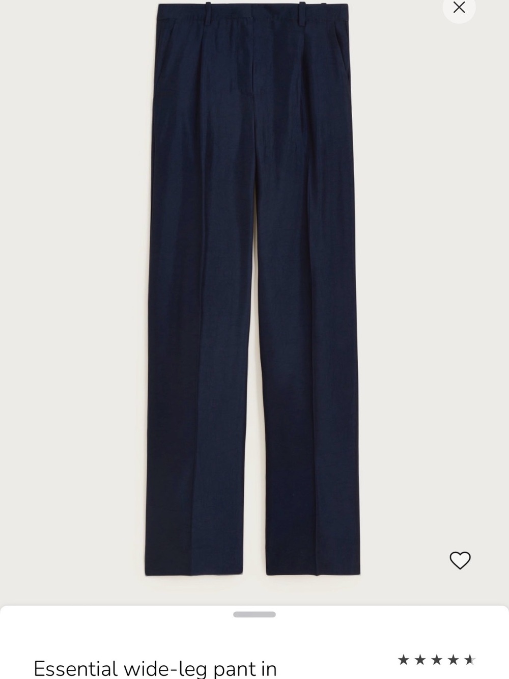 Jcrew essential textured wide leg pants